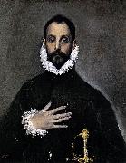 El Greco Nobleman with his Hand on his Chest oil painting on canvas